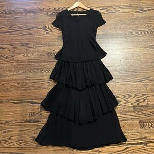 Vintage Black Layered Dress🫶